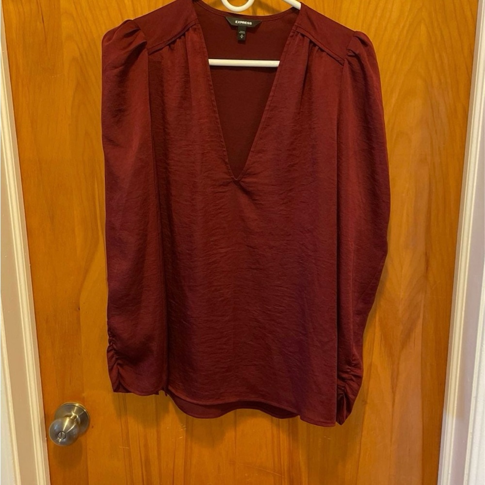 Express Deep Red Women's Blouse